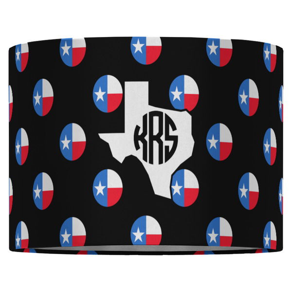 Texas Polka Dots 16" Drum Lampshade - FRONT (Fabric)