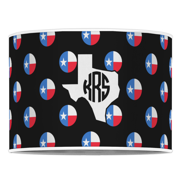 Texas Polka Dots 16" Drum Lampshade - FRONT (Poly Film)