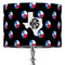 Texas Polka Dots 16" Drum Lampshade - ON STAND (Fabric)