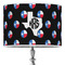 Texas Polka Dots 16" Drum Lampshade - ON STAND (Poly Film)