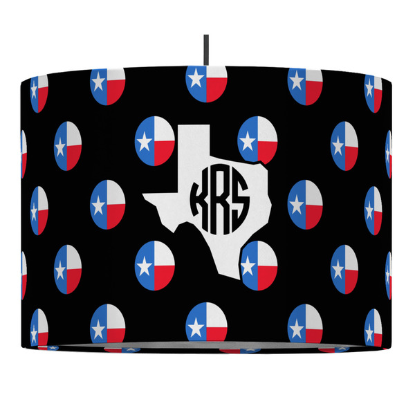 Texas Polka Dots 16" Drum Lampshade - PENDANT (Fabric)