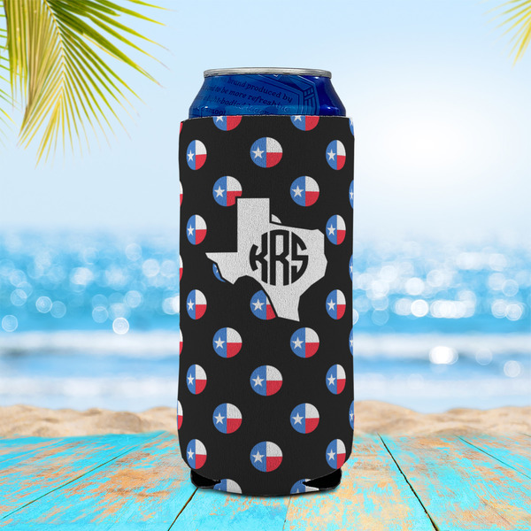 Texas Polka Dots 16oz Can Sleeve - LIFESTYLE