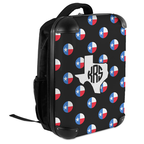 Texas Polka Dots 18" Hard Shell Backpacks - ANGLED VIEW
