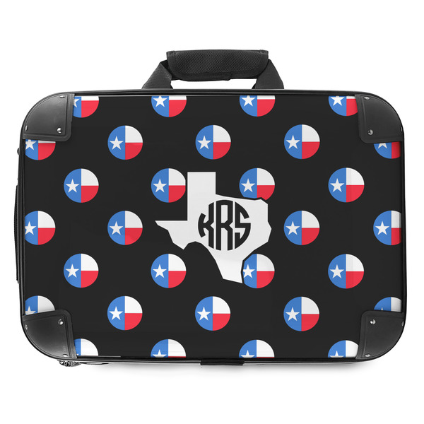Custom Texas Polka Dots Hard Shell Briefcase - 18" (Personalized)