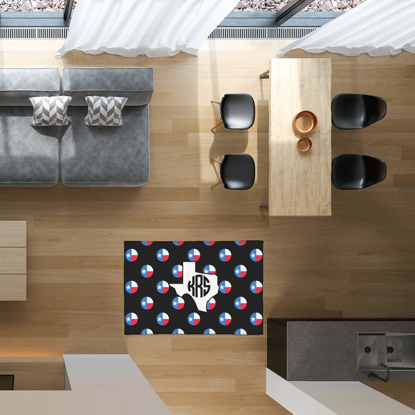 Texas Polka Dots 2'x3' Indoor Area Rugs - IN CONTEXT