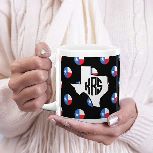 Texas Polka Dots 20oz Coffee Mug - LIFESTYLE