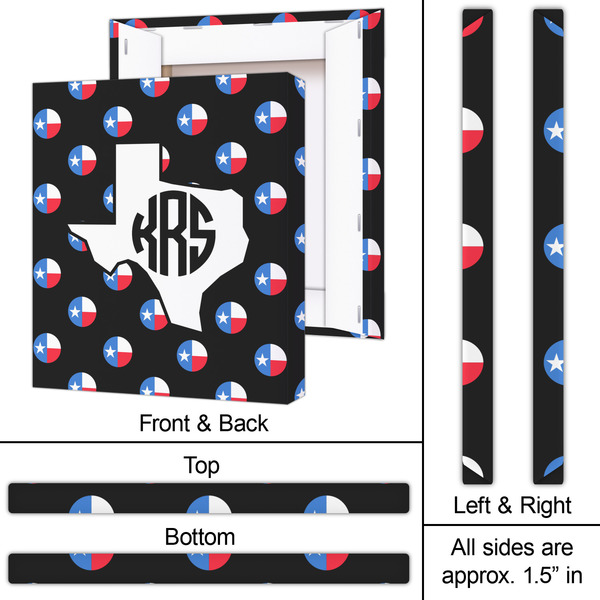 Texas Polka Dots 20x24 - Canvas Print - Approval