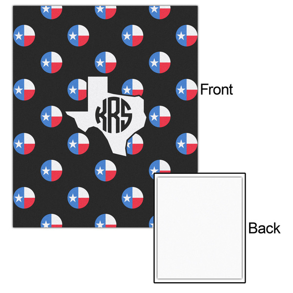 Texas Polka Dots 20x24 - Matte Poster - Front & Back