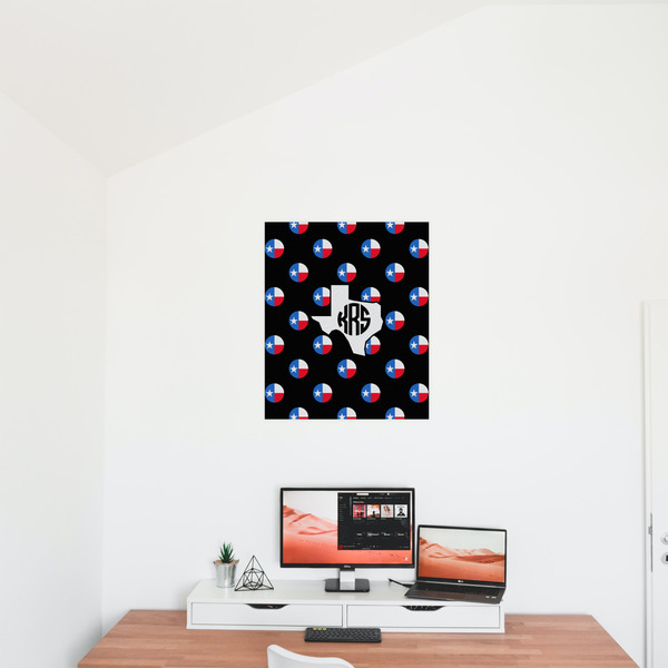 Texas Polka Dots 20x24 - Matte Poster - On the Wall