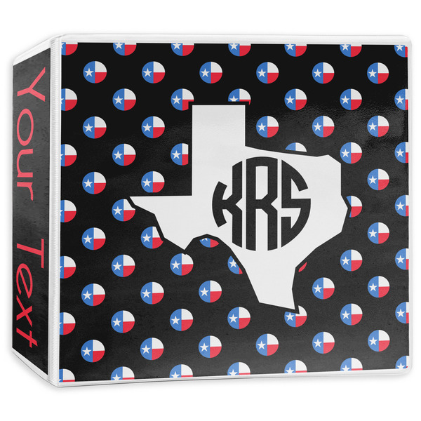 Custom Texas Polka Dots 3-Ring Binder - 3 inch (Personalized)