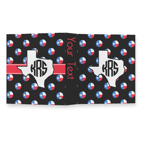 Texas Polka Dots 3 Ring Binders - Full Wrap - 1" - OPEN OUTSIDE