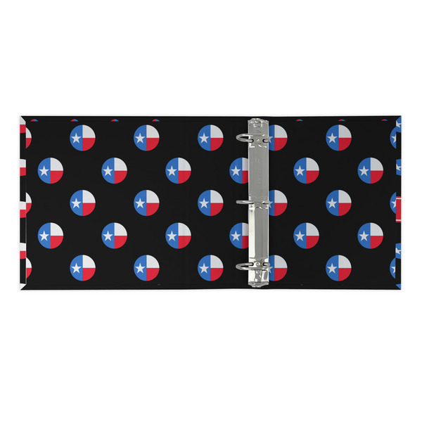 Texas Polka Dots 3 Ring Binders - Full Wrap - 2" - OPEN INSIDE