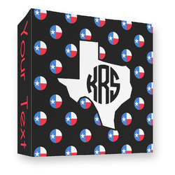 Texas Polka Dots 3 Ring Binder - Full Wrap - 3" (Personalized)