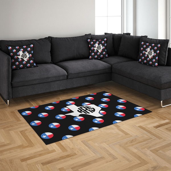 Texas Polka Dots 4'x6' Indoor Area Rugs - IN CONTEXT