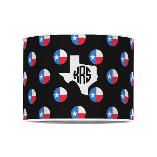 Texas Polka Dots 8" Drum Lampshade - FRONT (Poly Film)