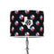 Texas Polka Dots 8" Drum Lampshade - ON STAND (Poly Film)