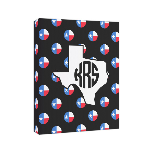 Texas Polka Dots 8x10 - Canvas Print - Angled View
