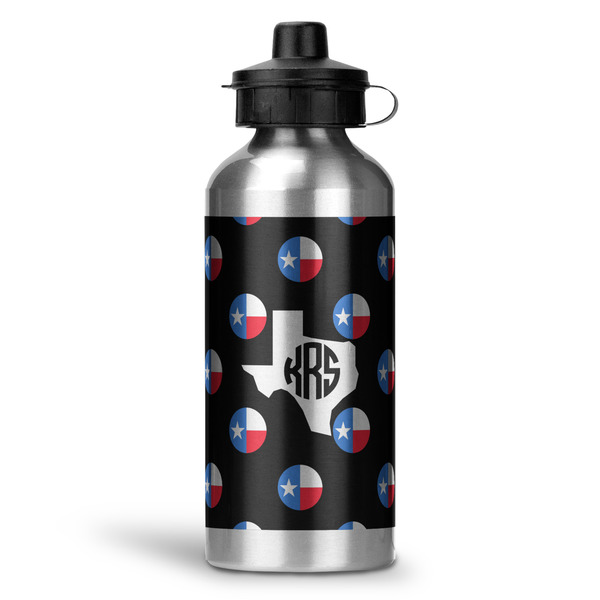Custom Texas Polka Dots Water Bottle - Aluminum - 20 oz (Personalized)