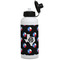 Texas Polka Dots Aluminum Water Bottle - White Front