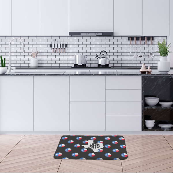 Texas Polka Dots Anti-Fatigue Kitchen Mats - LIFESTYLE