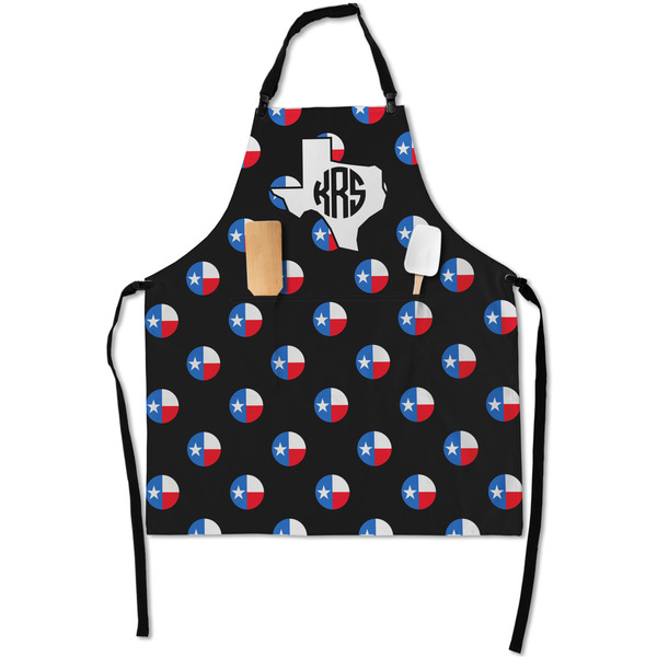 Custom Texas Polka Dots Apron With Pockets w/ Monogram