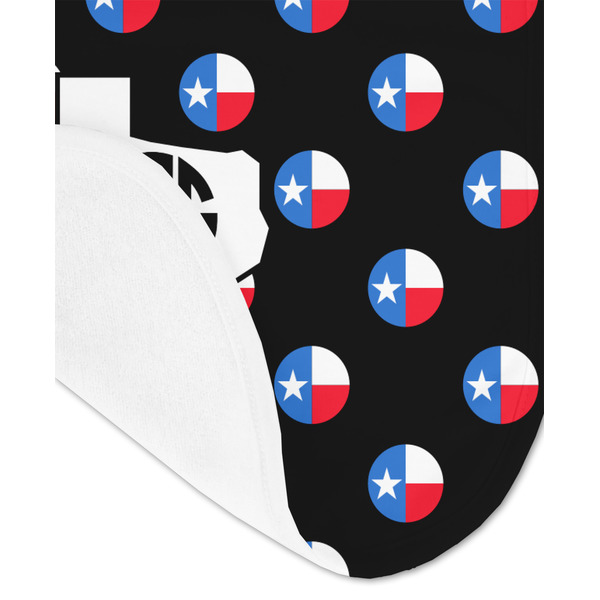 Texas Polka Dots Baby Bib - AFT detail