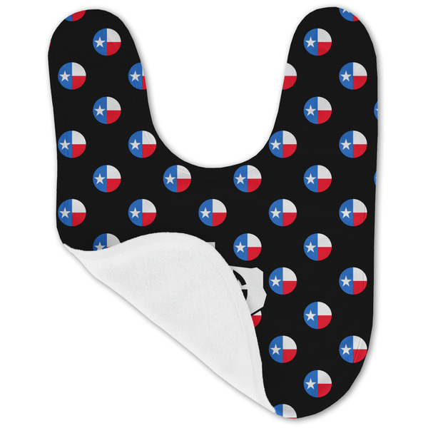 Texas Polka Dots Baby Bib - AFT folded