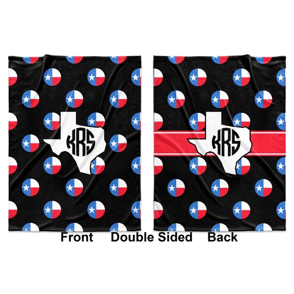 Texas Polka Dots Baby Blanket (Double Sided - Printed Front and Back)