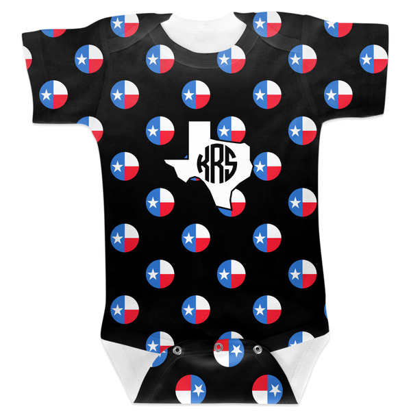 Custom Texas Polka Dots Baby Bodysuit 12-18 w/ Monogram