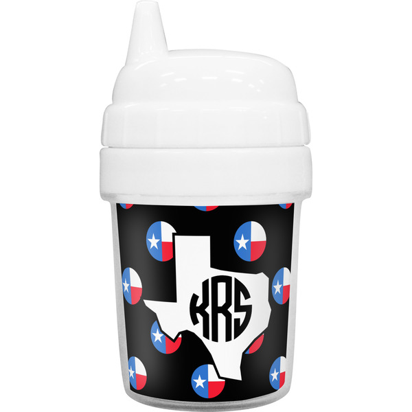 Custom Texas Polka Dots Baby Sippy Cup (Personalized)