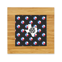 Texas Polka Dots Bamboo Trivet with Ceramic Tile Insert (Personalized)