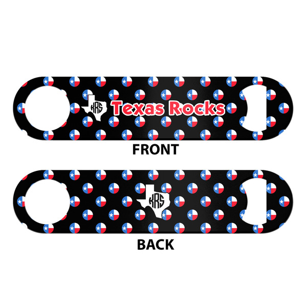 Texas Polka Dots Bar Bottle Opener - White - Approval
