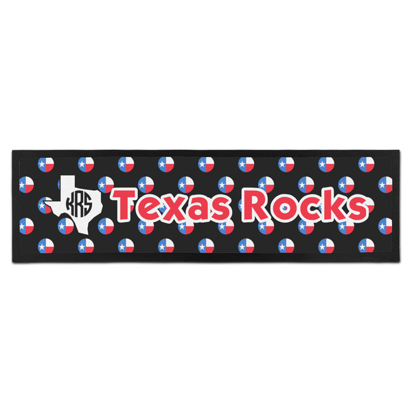 Custom Texas Polka Dots Bar Mat (Personalized)