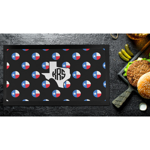 Texas Polka Dots Bar Mat - Small - LIFESTYLE