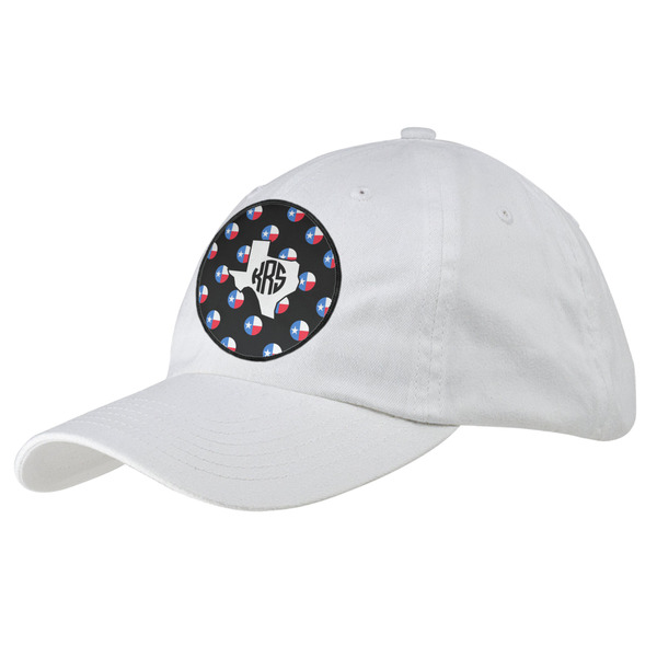 Custom Texas Polka Dots Baseball Cap - White (Personalized)