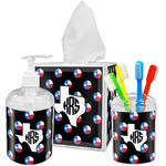 Texas Polka Dots Acrylic Bathroom Accessories Set w/ Monogram