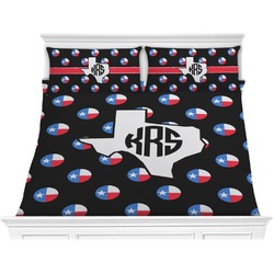 Texas Polka Dots Comforter Set - King (Personalized)