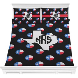 Texas Polka Dots Comforter Set - Full / Queen (Personalized)
