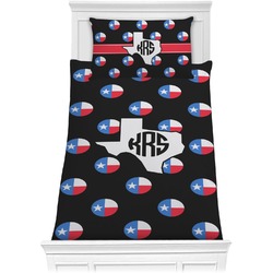 Texas Polka Dots Comforter Set - Twin XL (Personalized)