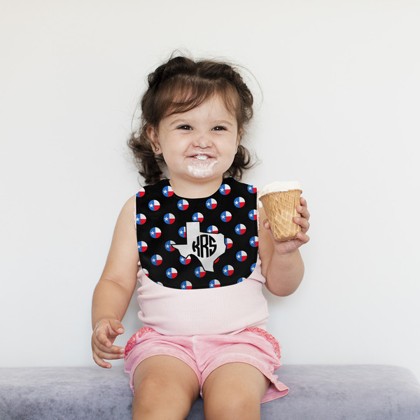 Texas Polka Dots Bib Lifestyle Girl