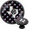 Texas Polka Dots Cabinet Knob (Black) (Personalized)