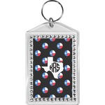 Texas Polka Dots Bling Keychain (Personalized)