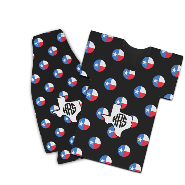 Custom Texas Polka Dots Bottle Cooler (Personalized)