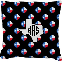 Texas Polka Dots Faux-Linen Throw Pillow 16" (Personalized)