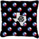 Texas Polka Dots Faux-Linen Throw Pillow 20" (Personalized)
