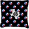 Texas Polka Dots Burlap Pillow 22"