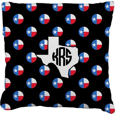 Texas Polka Dots Faux-Linen Throw Pillow 26" (Personalized)