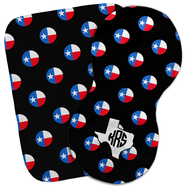 Custom Texas Polka Dots Burp Cloth (Personalized)