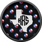 Texas Polka Dots Cabinet Knob - Black - Front