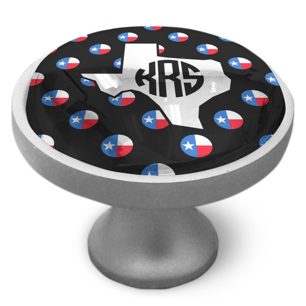 Texas Polka Dots Cabinet Knob - Nickel - Side